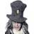 Smiffys Gravedigger Top Hat Grey