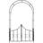 tectake Metal garden arch with gate 140x240cm