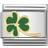 Nomination Composable Classic Link Green Clover Charm - Gold/Silver/Green