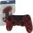 ZedLabz Controller Soft Silicone Rubber Skin Grip Cover with Ribbed Handle - Camo Red (Playstation 4)