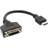 InLine Gold HDMI - DVI-D M-F 0.2m