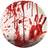 Plates Paper with Blood White/Red 8-pack