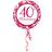 Amscan Foil Ballon Standard Ruby Elegant Scroll 40th Red