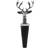 English Pewter Stag Head Bottle Stopper