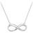 Hot Diamonds Infinity Necklace - Silver/Transparent