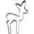 Städter Deer Fawn Cookie Cutter 7.5 cm