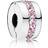 Pandora Shining Path Clip Charm - Silver/Pink