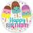 Amscan Foil Ballon Standard Happy Ice Cream Birthday