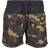 Urban Classics Block Swim Shorts - Black/Wood Camo