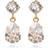 Caroline Svedbom Mini Drop Earrings - Gold/Transparent