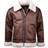 Alpha Industries B3 FL Leather Jacket - Brown