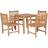 vidaXL 44999 Patio Dining Set, 1 Table incl. 4 Chairs