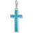 Thomas Sabo Cross Charm Pendant - Silver/Turquoise