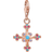 Thomas Sabo Victorian Cross Charm - Rose Gold/Multicolour