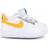 Nike Force 1 Crib - White/Total Orange/Smoke Grey