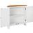 vidaXL Corner White Storage Cabinet 80x78cm