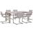 Beliani Cosoleto Patio Dining Set, 1 Table incl. 6 Chairs