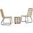 vidaXL 48583 Bistro Set, 1 Table incl. 2 Chairs