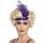Smiffys Flapper Headband with Feather Purple