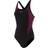 Speedo Boomstar Splice Flyback Swimsuit - Black/Pink