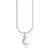 Thomas Sabo Moon Pavé Necklace - Silver/Transparent