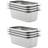 vidaXL Gastronorm Container GN 1/3 Kitchen Storage 8pcs