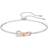 Swarovski Lifelong Bow Bangle - Silver/Rose Gold/Transparent