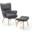 Beliani Vejle with Footstool Armchair 100cm