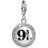 Harry Potter Platform 9 3/4 Pendant - Silver/Transparent