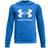 Under Armour Boy's UA Rival Fleece Big Logo Hoodie - Blue Circuit/Onyx White (1357585)