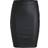 Pieces Coated Mini Skirt - Black