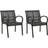 vidaXL 312034 2-pack Garden Dining Chair