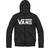 Vans Boy's Classic Zip Hoodie - Black/White (VN0A45AEY28)