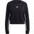 Adidas Women's Essentials Cut 3-Stripes Crop Sweatshirt - Black