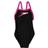 Speedo Placement Thinstrap Muscleback Swimsuit - Black/Pink/Yellow (809533C756)