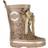 Mikk-Line Rubber Boots - Dune/Beige with Animal Print