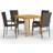 vidaXL 3067692 Patio Dining Set, 1 Table incl. 4 Chairs