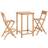 vidaXL 44671 Outdoor Bar Set, 1 Table incl. 2 Chairs