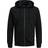 Jack & Jones Plain Zip Hoodie - Black