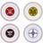 Emblems Dessert Plate 21cm 4pcs