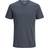 Jack & Jones Split Neck T-shirt - Blue/Navy Blazer