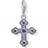 Thomas Sabo Victorian Cross Charm - Silver/Multicolour