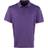 Premier Coolchecker Pique Short Sleeve Polo Shirt - Purple
