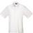 Premier Short Sleeve Formal Poplin Plain Shirt - White