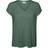 Vero Moda Ava V-Neck Top With Short Sleeved - Green/Laurel Wreath