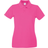Universal Textiles Women's Fitted Short Sleeve Casual Polo Shirt - Hot Pink
