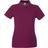 Universal Textiles Women's Fitted Short Sleeve Casual Polo Shirt - Oxblood
