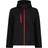 Regatta Venturer 3 Layer Printable Hooded Softshell Jacket - Black/Classic Red