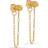 ENAMEL Copenhagen Lola Daisy Earrings - Gold/White