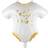 PartyDeco Foil Ballons Baby Romper Hello Baby White/Gold